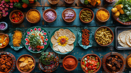 Obraz na płótnie Canvas Mexican national food