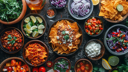 Mexican national food - obrazy, fototapety, plakaty