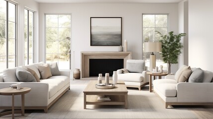 interior composition of modern elegant living room 