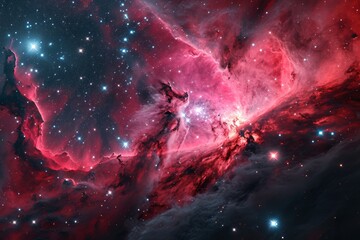 Vivid Galactic Nebula - obrazy, fototapety, plakaty