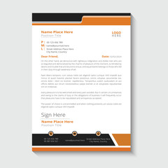 Modern business and corporate letterhead template