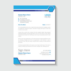 Company business and corporate letterhead template