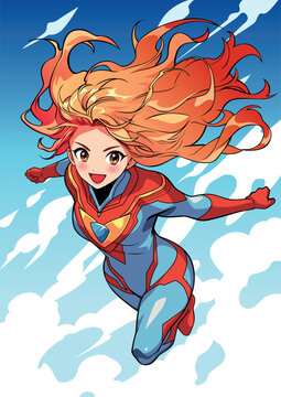 Red Hair Superheroine