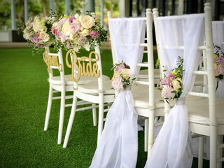 wedding bouquet on the beach