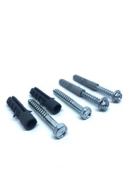 white isolated wall fisher nails