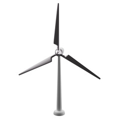 Modern windmill 3D rendering.