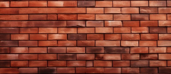 Old and worn, a brick wall displays numerous brown bricks in various shades and sizes, creating a rustic appearance