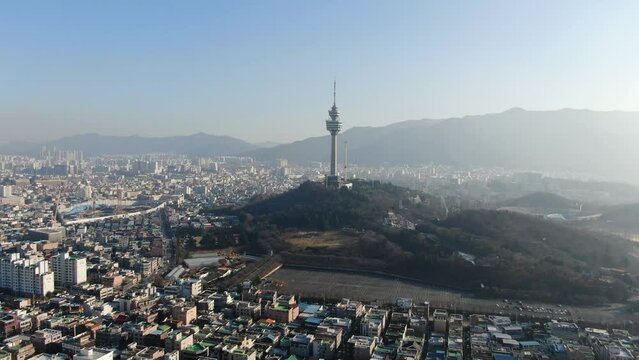 Asia Korea Daegu City Dalseo Gu Duryu Park Duryu Tower