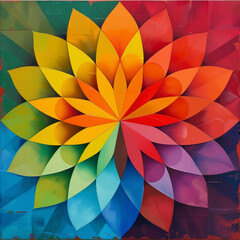 Colorful symmetry pattern