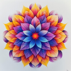 Fototapeta premium Colorful symmetry pattern