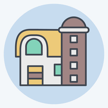 recommend clip art: Icon Barn. related to Agriculture symbol. color mate style. simple design editable. simple illustration