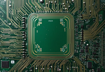 Circuit Board futuristic technology background. Digital Modern Electronic colorful background