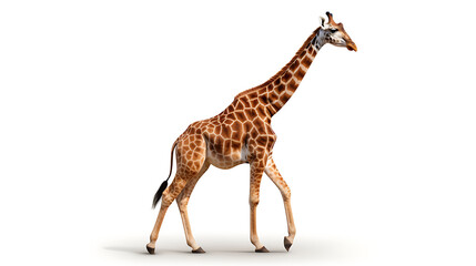 Giraffe isolated on white background 