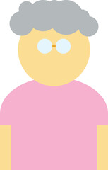 old women grandmather person icon