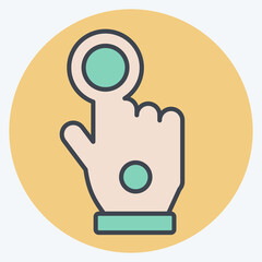Obraz premium Icon Wired Glove. related to 3D Visualization symbol. color mate style. simple design editable. simple illustration