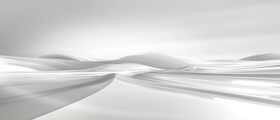   White fabric waves on white backgrounds