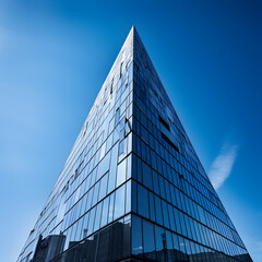 Fototapeta na wymiar Innovative Visualization of Modern Architecture - A Futuristic AQ Skyscraper