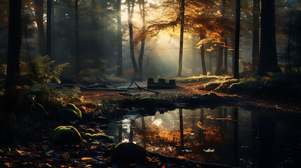 Masuria-autumn forest 