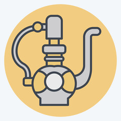Icon Teapot. related to Saudi Arabia symbol. color mate style. simple design editable. simple illustration