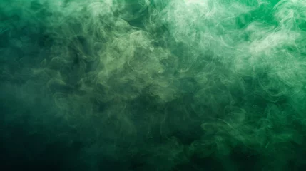 Poster  Smoke green background dark ground light smell toxic  © Media Srock