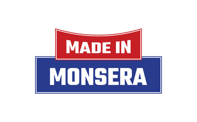 Made In Monsera Seal Vector