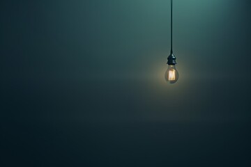 electricity concept in minimalistic style copy space - obrazy, fototapety, plakaty