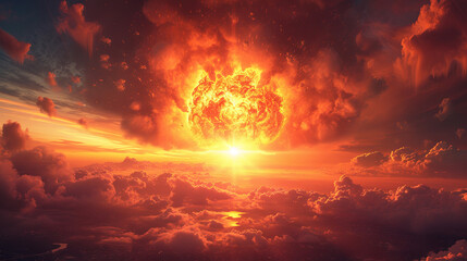 Nuclear bomb explosion