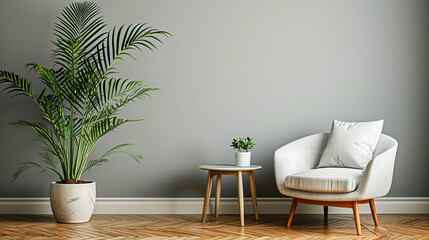 Obraz na płótnie Canvas modern living room with armchair