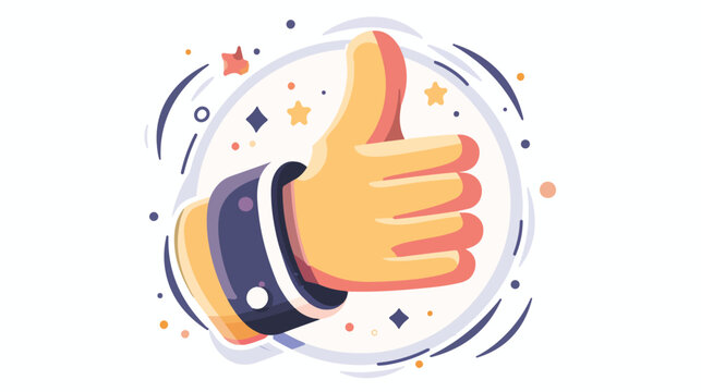 The thumbs up Symbol for express assent approval 