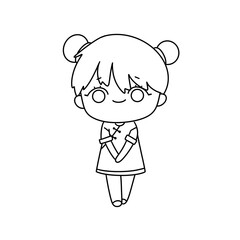 Obraz premium A young girl with a smile on her face