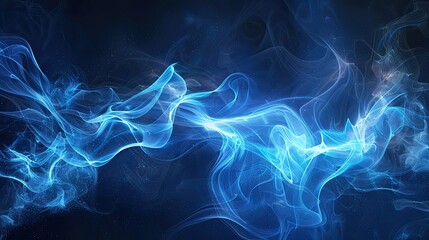 Obraz premium Abstract Background wave blue lines design