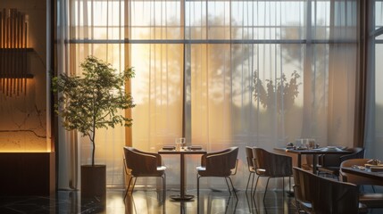 Dining Room With Table and Chairs