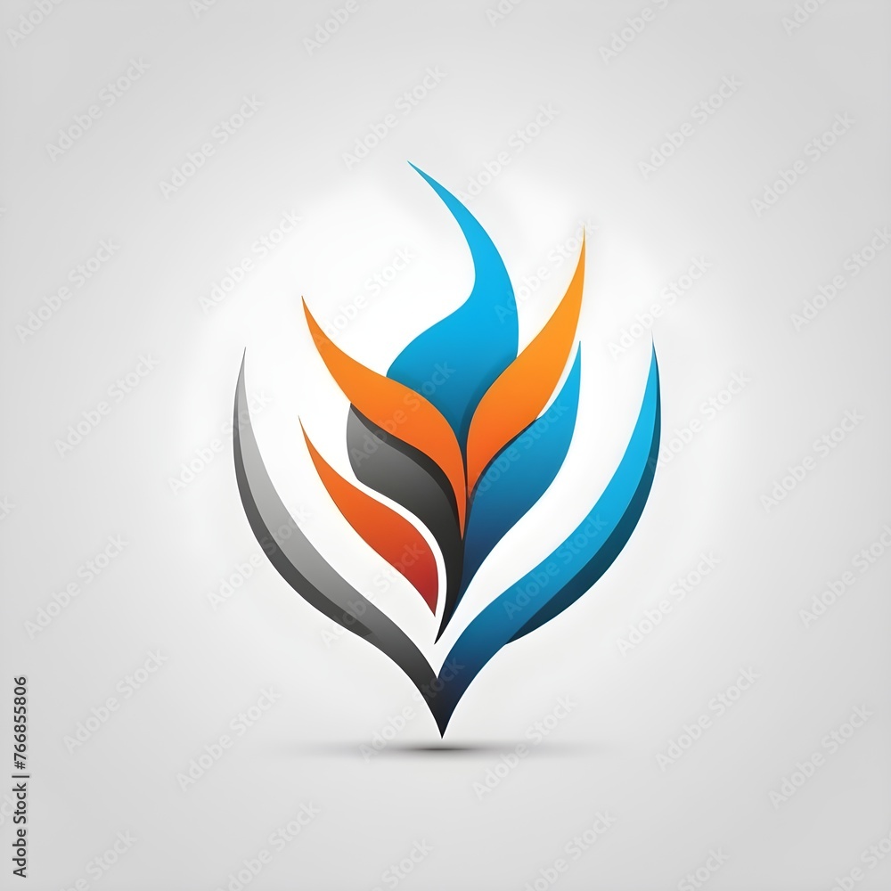 Fototapete Logos design for multipurpose usage on white background
