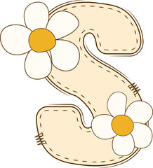 Alphabet Daisy Spring Doodle