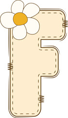 Alphabet Daisy Spring Doodle