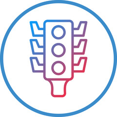 Vector Design Traffic Lights Icon Style