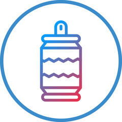 Vector Design Can Icon Style