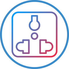 Vector Design Socket Icon Style
