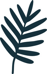 Fototapeta premium 식물 나뭇잎 실루엣