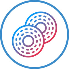 Vector Design Bagel Icon Style