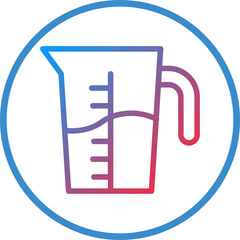 Vector Design Measuring Jug Icon Style