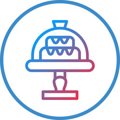 Vector Design Cake Dome Icon Style