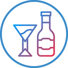 Vector Design Wine Icon Style