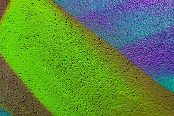 Colorful beautiful background of urban spray drawing graffiti on city wall. Bright vivid pattern of  modern art for wallpaper and design.