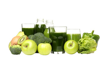 PNG, Fresh smoothie in a glass cup, isolated on white background