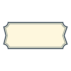 Empty Tag Label Vintage