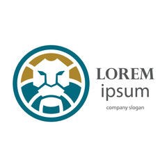 Elegant and dignified lion head logo design