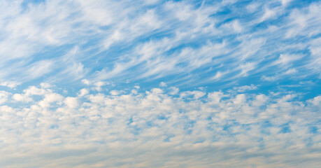 Naklejka na ściany i meble blue beautiful cloudscape for background and design.