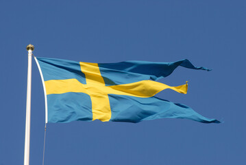 Stockholm Sweden Swedish flag