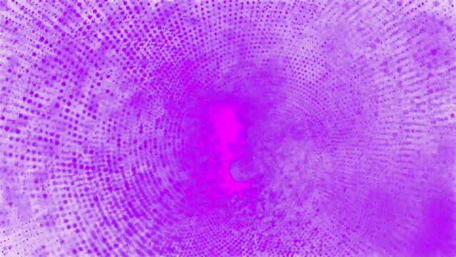 Futuristic,Digital, abstract, and technological purple color dots on a wave digital wave animation. Abstract motion white background  digital dot modern.
